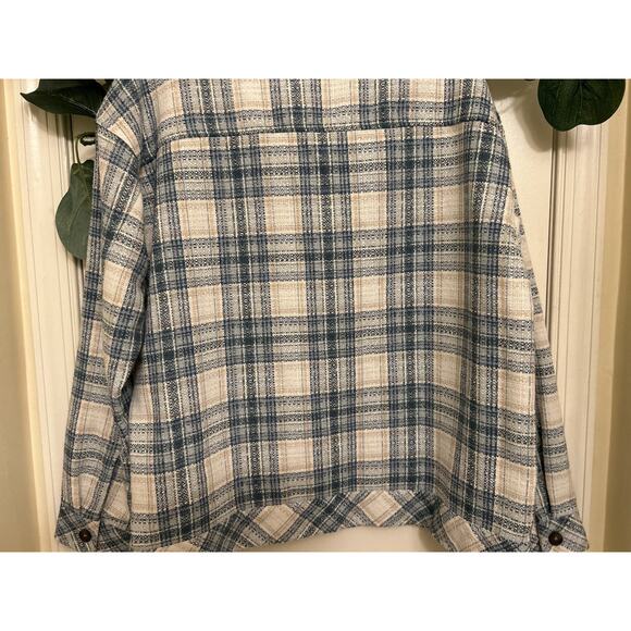 Boston Traders Shacket Plaid Green Womens Button M Outdoor Casual Comfort - Picture 4 of 16